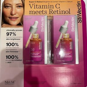 StriVectin Super-C Retinol Brighten & Correct Vitamin C Serum 1 fl oz, 2-pack